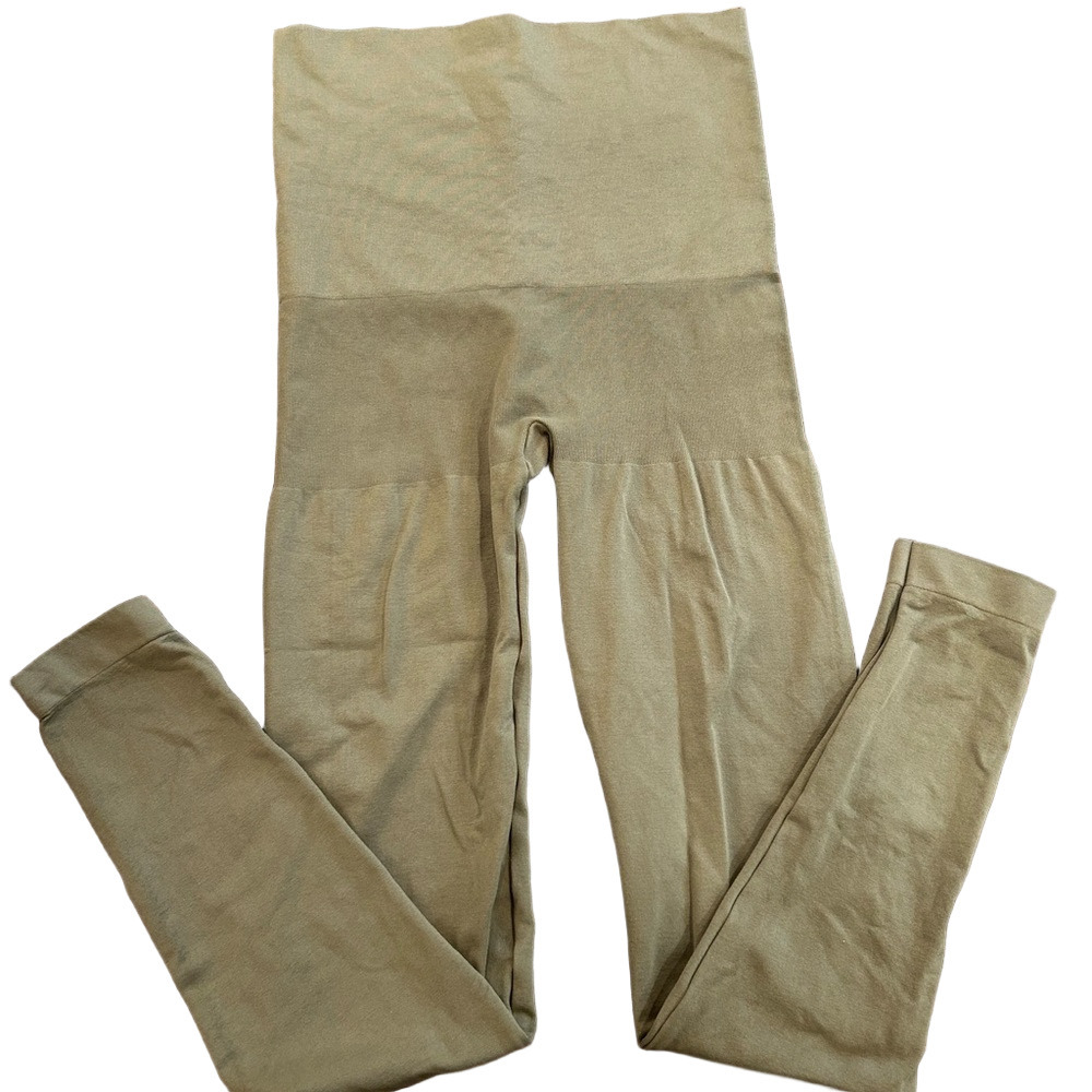 Preggo Leggings SnapBack Postpartum Leggings in Olive Green